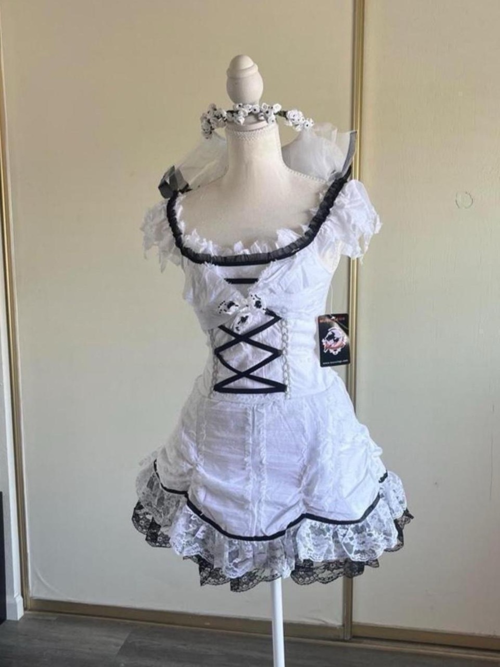 deadstock 2000s corpse bride undead zombie ghost dead girl bridal costume set